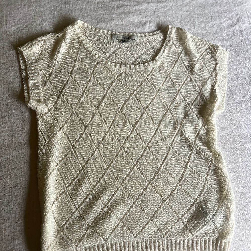 Elegant Cream Knit Sweater